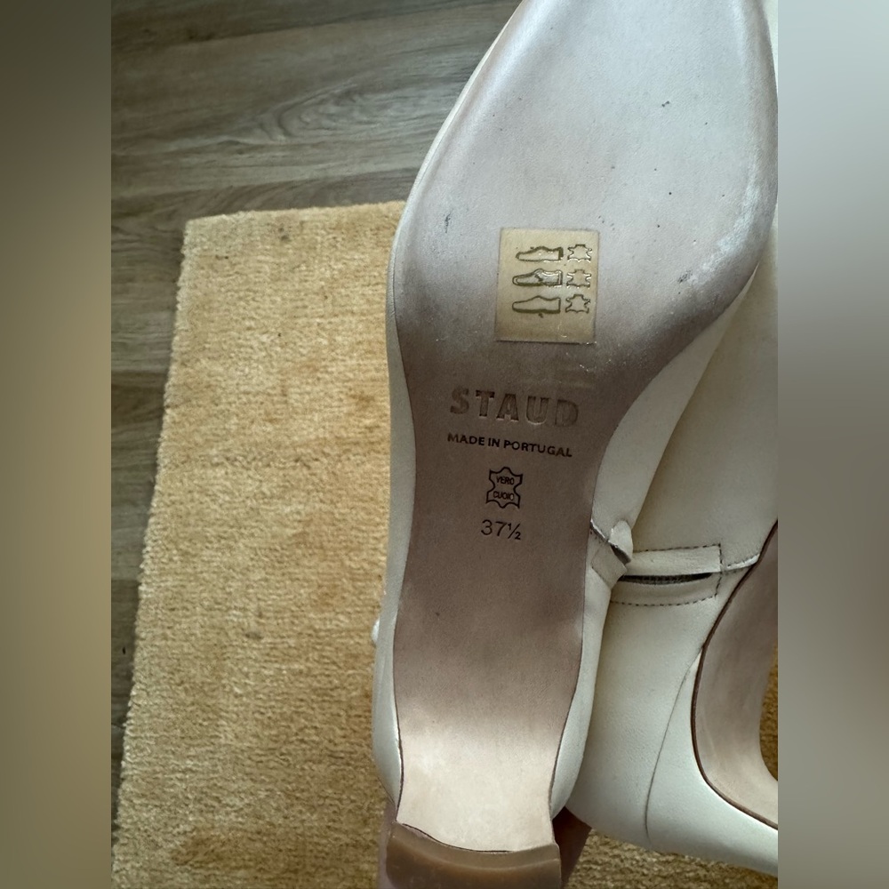 NWOT STAUD WALLY ANKLE BOOT CREAM - Picture 11 of 13